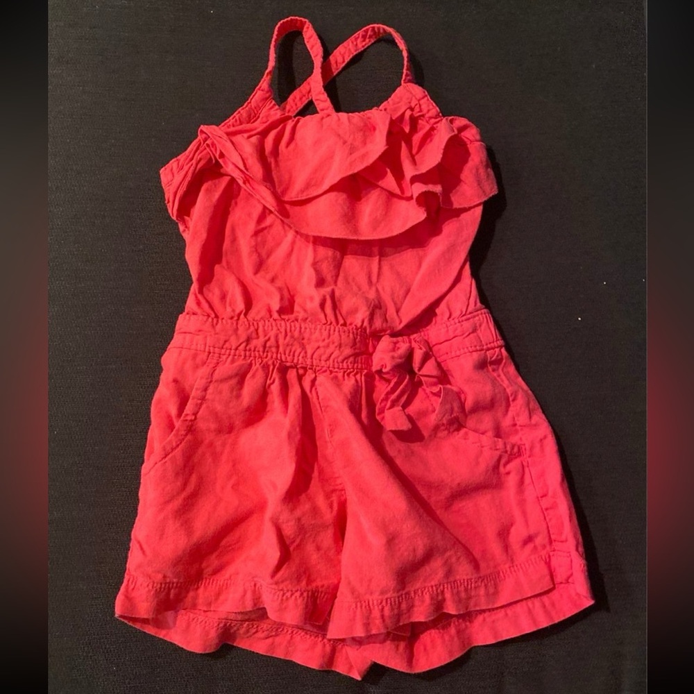 Cherokee pink Ruffle Jumpsuit